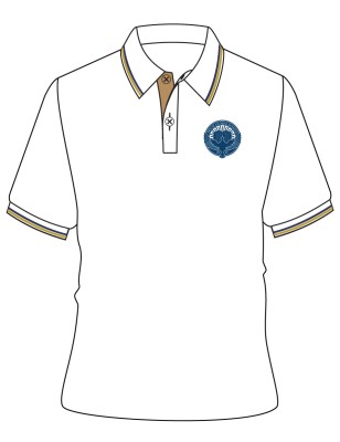 White S/L Polo T-Shirt -- [KG1 - GRADE 2]