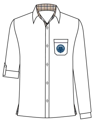 White Foldable Shirt -- [GRADE 3 - GRADE 11]