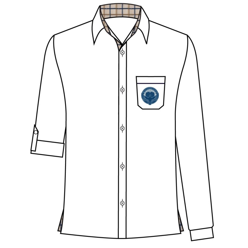 White Foldable Shirt -- [GRADE 3 - GRADE 11]