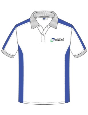 Blue Polo P.E T.Shirt -- [KG1 - Grade 12]