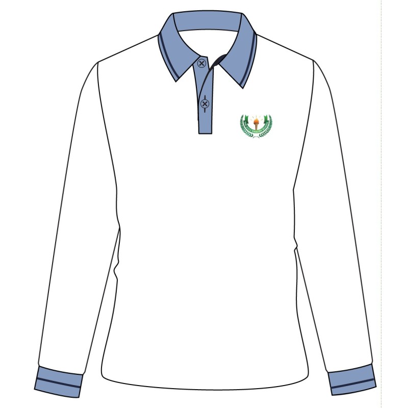 White F/SL Polo T.Shirt -- [YEAR 3 - YEAR 6]